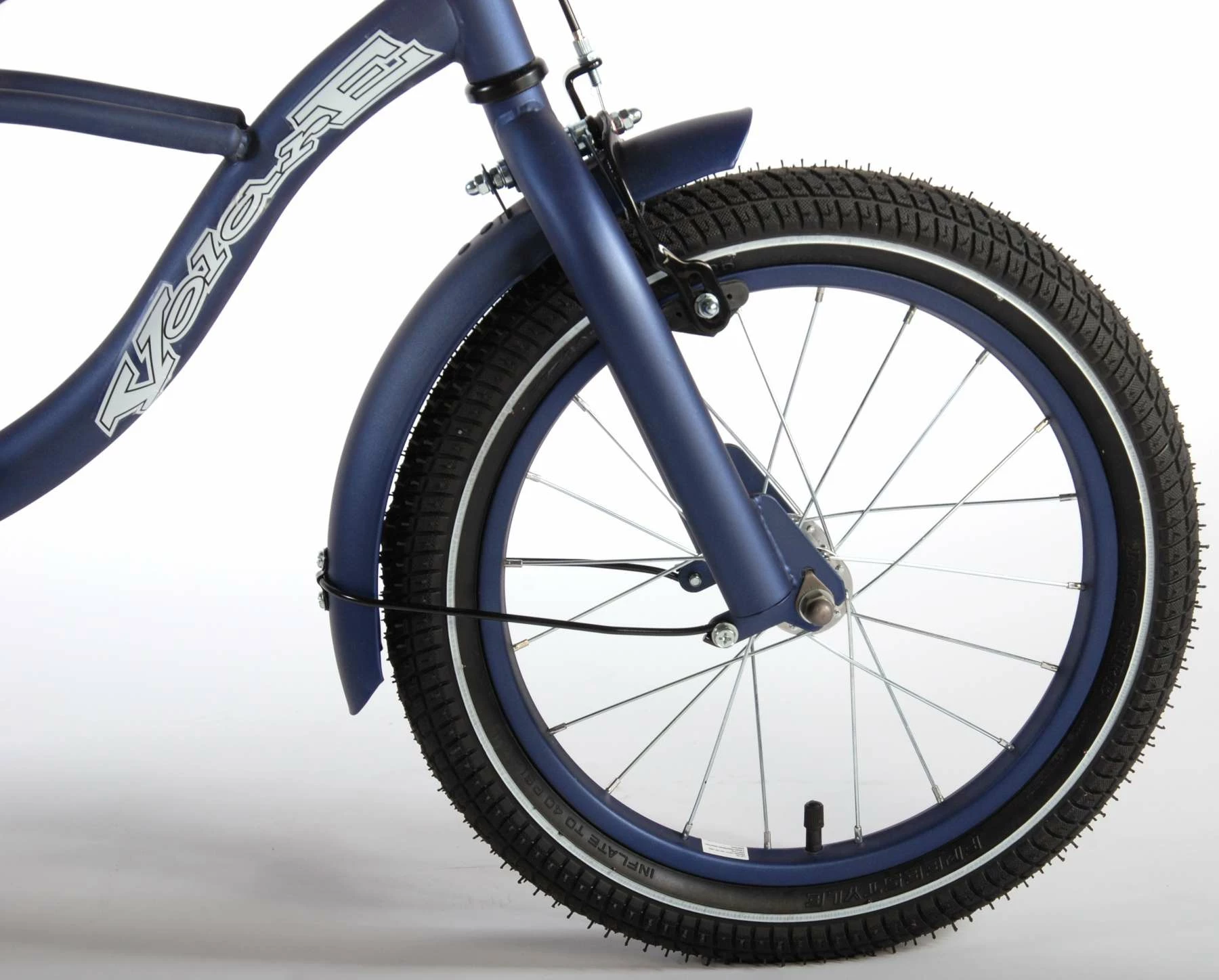 Volare Blue Cruiser 16" Drengecykel Med Støttehjul - Billede 4