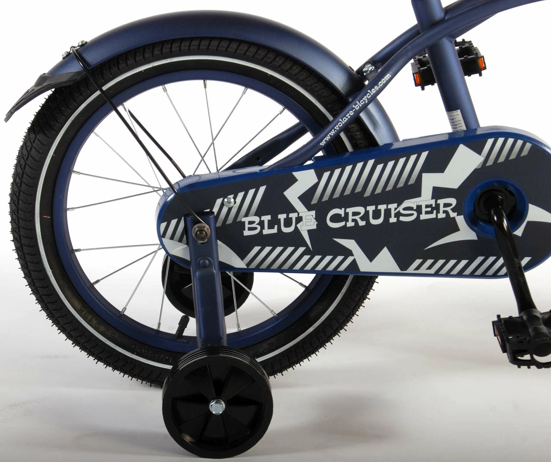 Volare Blue Cruiser 16" Drengecykel Med Støttehjul - Billede 5