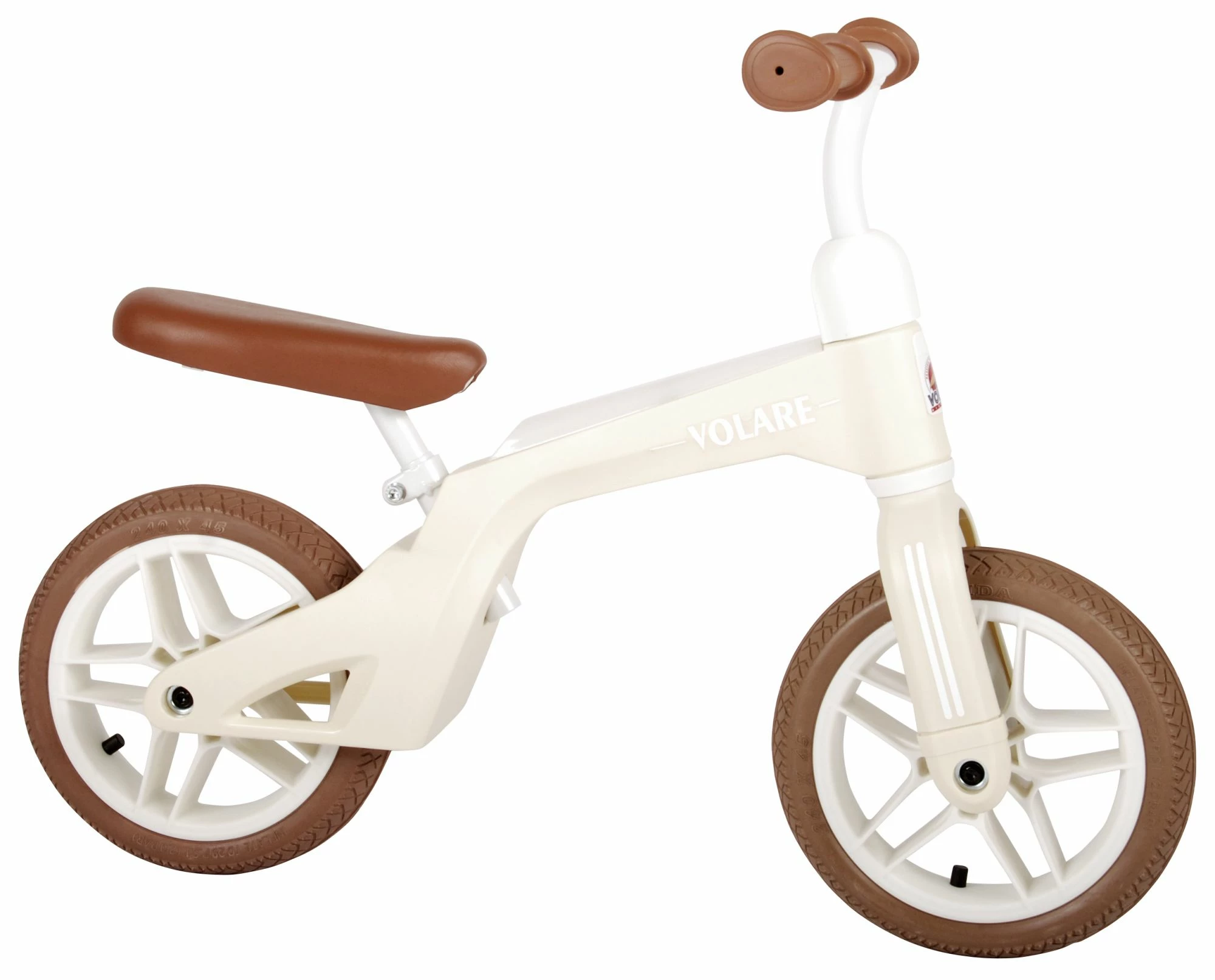Volare Løbecykel 10" Hjul Creme Hvid