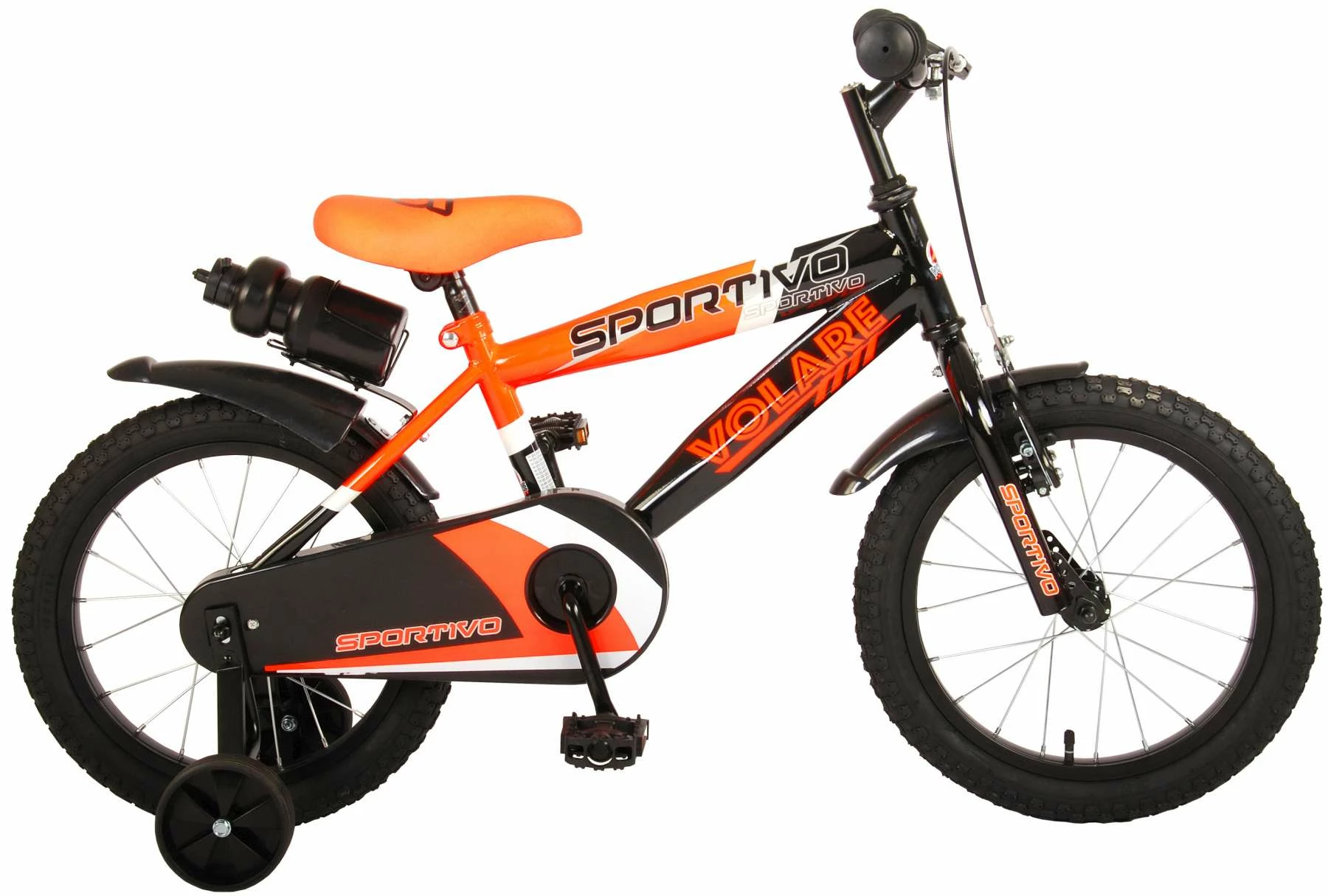 Volare Sportivo Drengecykel 16" Orange/Sort