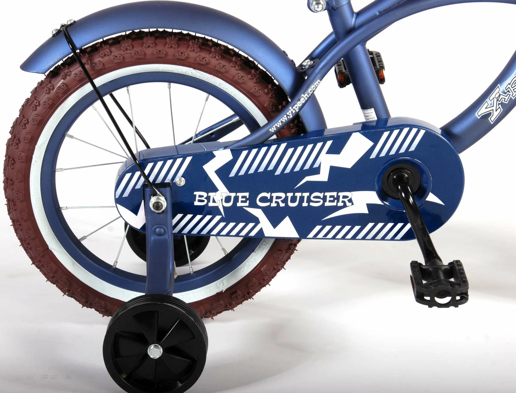 Volare Blue Cruiser 14" Drengecykel Med Støttehjul - Billede 4