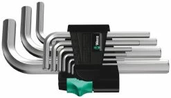 Wera 950/9 Unbrakonøgle Sæt Kompakt Stelforkromet