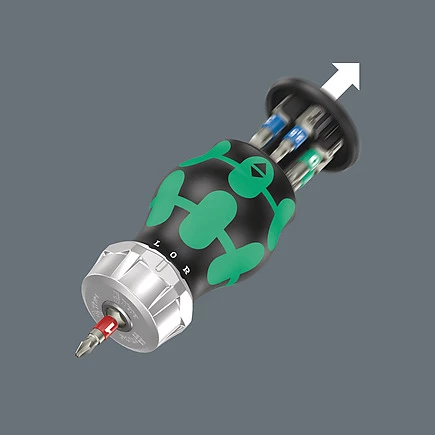 Wera Bicycle Set 5 Stubby Bit Skruetrækker Med Skralde - Billede 2